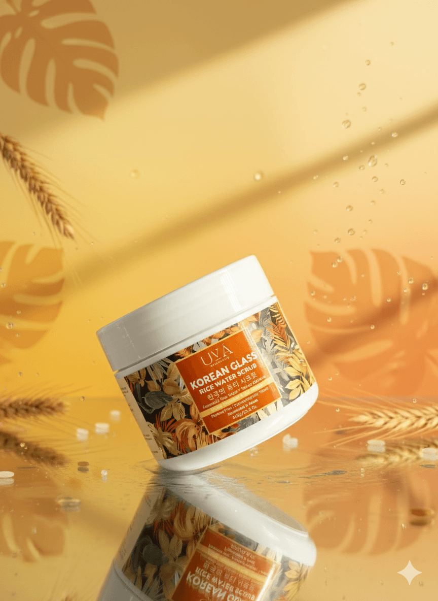 KOREAN GLASS RICE WATER SCRUB (450gm) - Image 4
