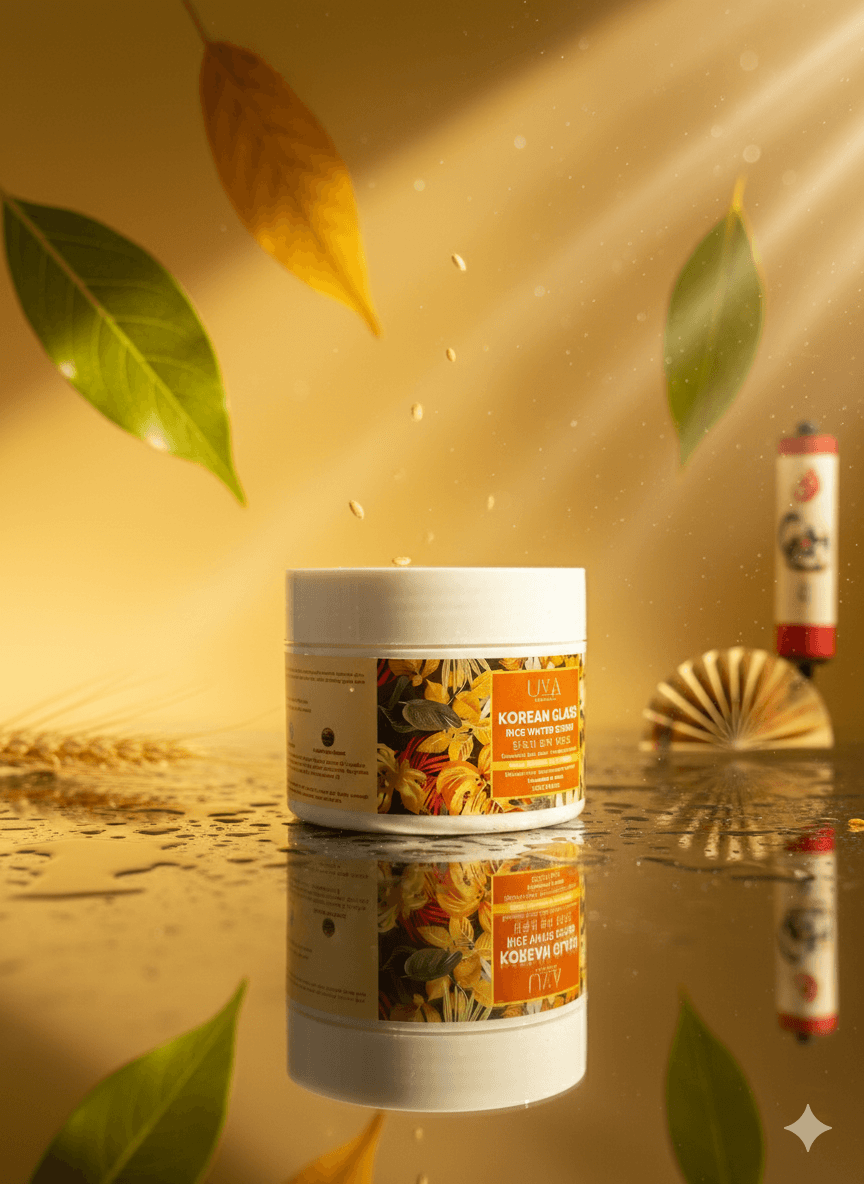 KOREAN GLASS RICE WATER SCRUB (450gm) - Image 3